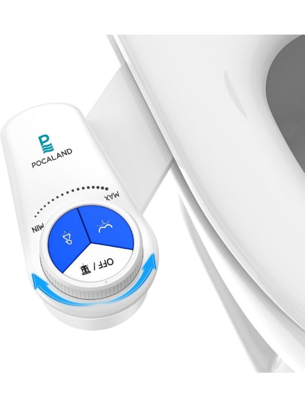 Non-Electric Cold Water Bidet Attachment for Toilet, Dual Nozzles, Self-Cleaning